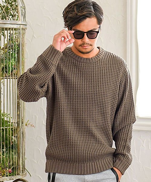 セール Cavaria ヘヴィーウェイトクルーネック長袖ビッグワッフルニット メンズ ワッフルニット 秋 冬 秋服 冬服 ワッフル編み アクリル クルーネック セータ キャバリア Cavaria Magaseek セール Cavaria ヘヴィーウェイトクルーネック長袖ビッグワッフルニット メンズ ワッフルニット 秋 冬 秋服 冬服 ワッフル編み アクリル クルーネック セータ キャバリア Cavaria Magaseek