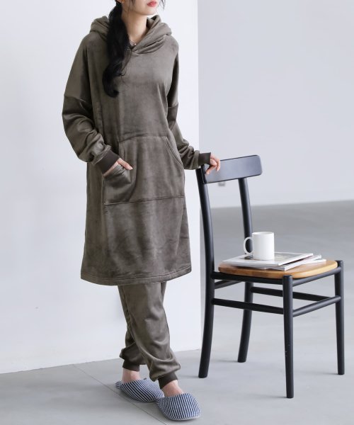 スムーファパーカールームウェアセット オシャレウォーカー Osharewalker Magaseek