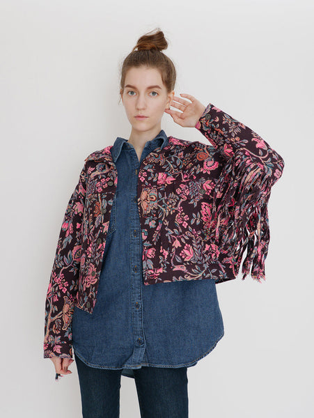 TYPE I QUILTED トラッカージャケット SAFARI TAPESTRY PINK PURPLE-G 