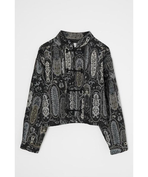 moussy(マウジー)/PAISLEY JACQUARD SH ジャケット/BLK