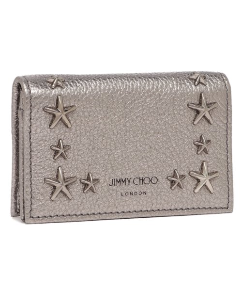 JIMMY CHOO(ジミーチュウ)/ジミーチュウ カードケース ネッロ シルバー レディース JIMMY CHOO NELLOUUR 14503795/その他