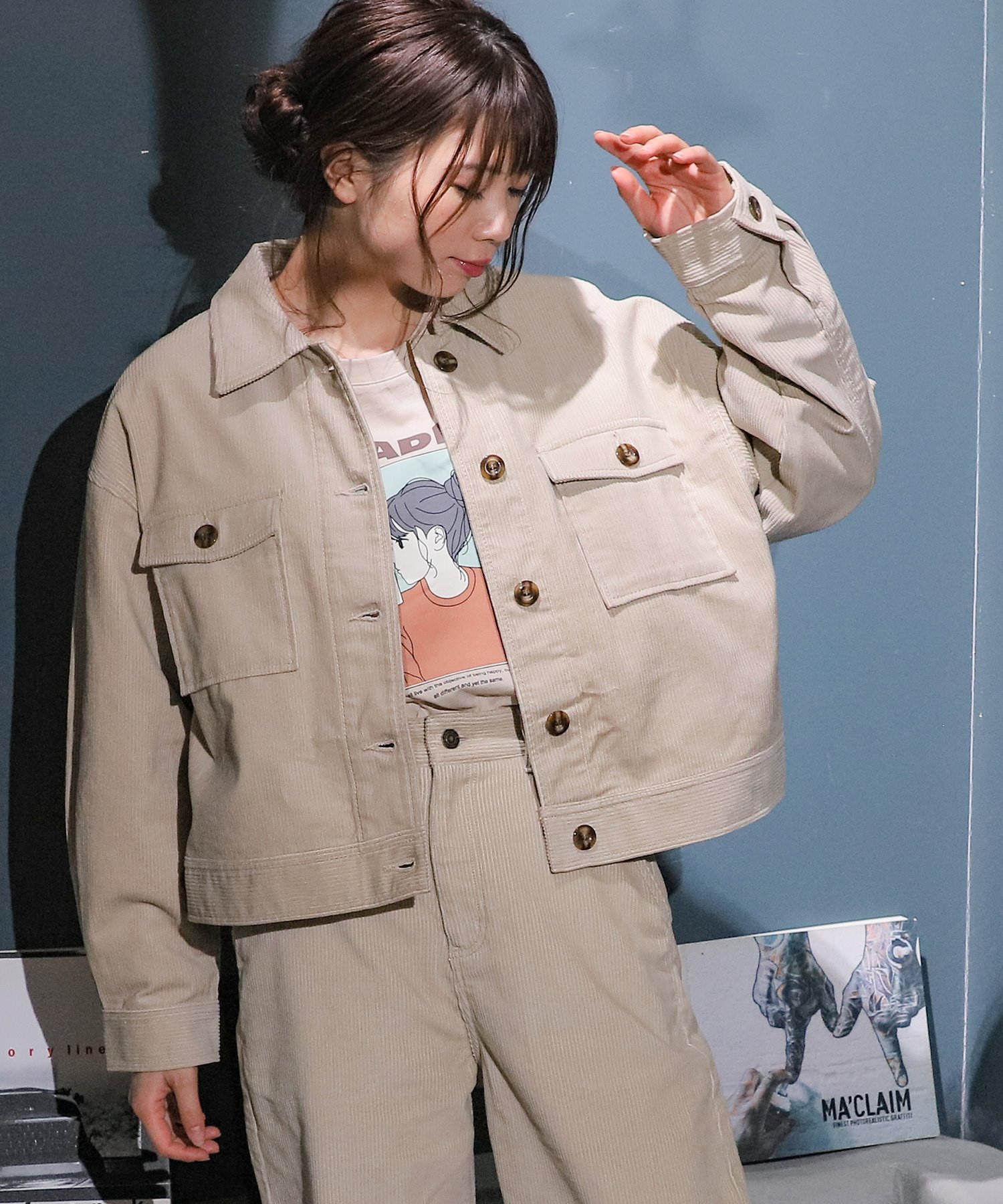 セール コーデュロイジャケット Web限定llサイズ有 ハニーズ Honeys Magaseek