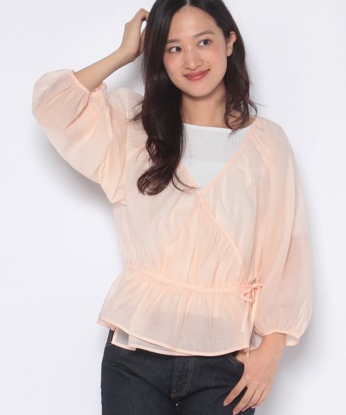LEVI’S OUTLET(リーバイスアウトレット)/DELILAH WRAP TOP SCALLOP SHELL/レッド