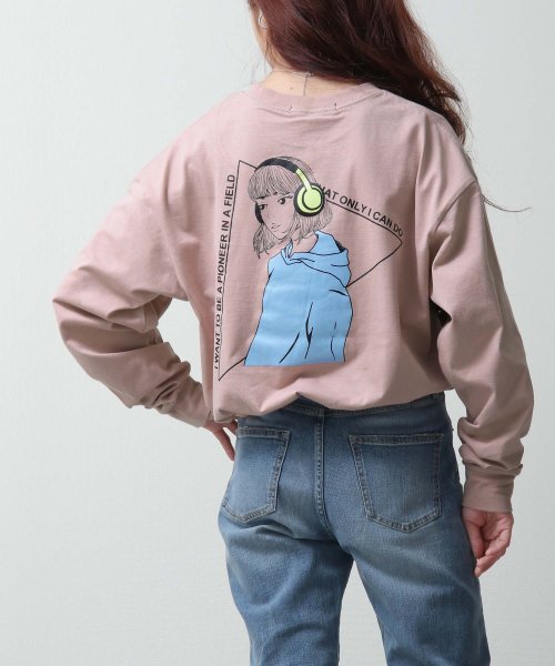 バックイラストプリントロンt ジップファイブ Zip Five Magaseek