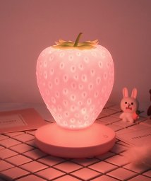 aimoha(aimoha（アイモハ）)/いちごのミニ卓上ライト インテリア 寝室 ライト/ピンク