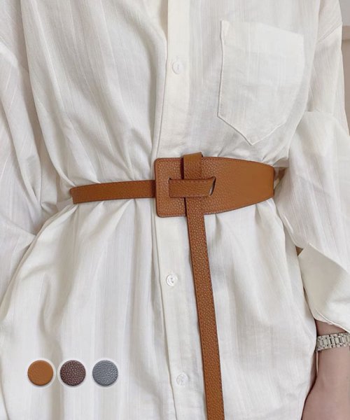 セール ベルト 革 結ぶタイプ ウエストマーク オシャレ ファッション シンプル ノーバックル 装飾ベルト ウエストベルト カッコイイ セイヘイショップ Seiheishop Magaseek