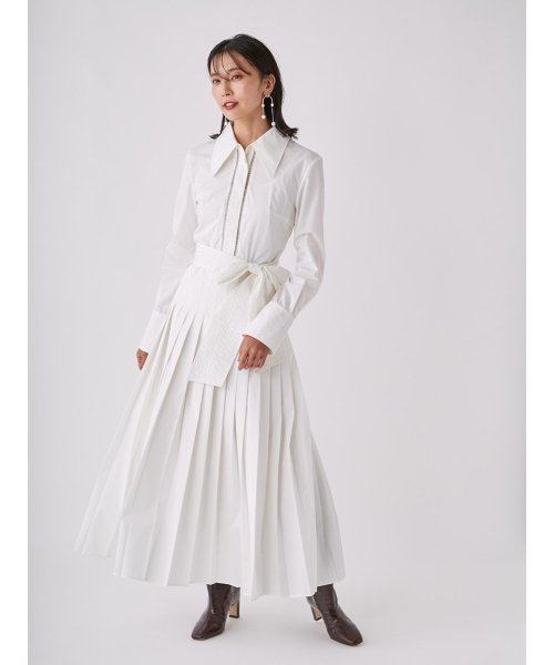 セール プリーツシャツワンピース フレイ アイディー Fray I D Magaseek