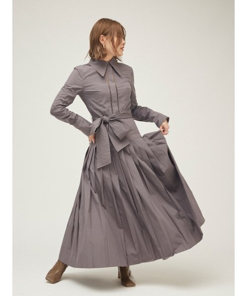 プリーツシャツワンピース フレイ アイディー Fray I D Magaseek