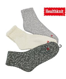 TopIsm(トップイズム)/Healthknit ヘルスニット 3足セット ジャガード スラブ ボーダー ライン入り スニーカーソックス クォーターソックス ショートソックス メンズ靴下/その他系4