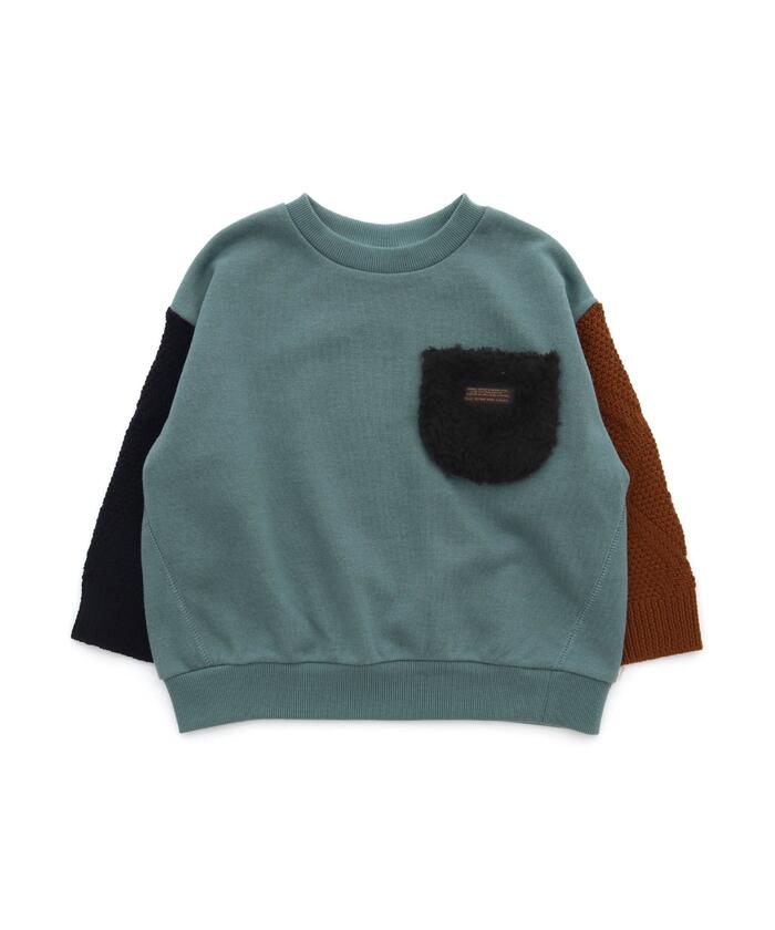 ブリーズBREEZEニットカーディガンチャコール95グレー子供服ベビー服