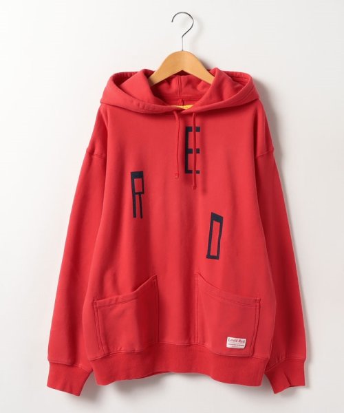 LEVI’S OUTLET(リーバイスアウトレット)/LR HOODED SWEATSHIRT TRUE RED/レッド