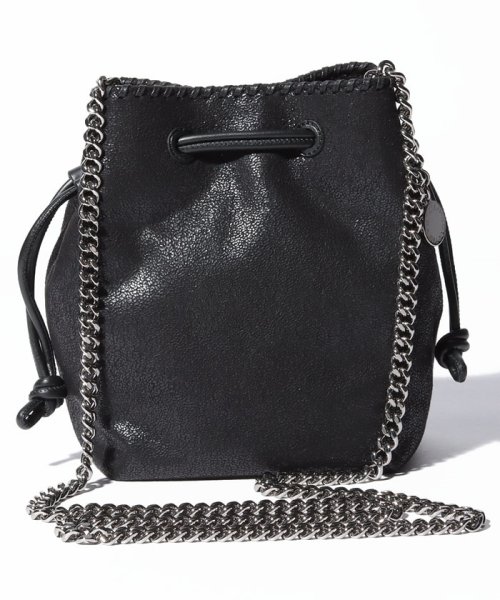 Stella McCartney(ステラマッカートニー)/【STELLA McCARTNEY】ステラマッカートニー ショルダーバッグ 700204 W9132 Micro Tote Bag Falabella Shag/ブラック