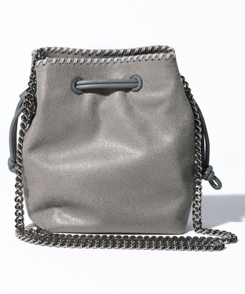 Stella McCartney(ステラマッカートニー)/【STELLA McCARTNEY】ステラマッカートニー ショルダーバッグ 700204 W9132 Micro Tote Bag Falabella Shag/グレー