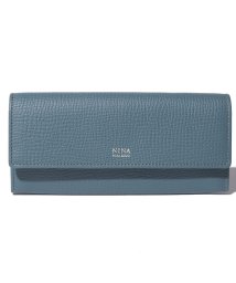  NINA NINA RICCI(ニナ・ニナ　リッチ)/ギャルソン型長財布【ニームパース】/ブルー