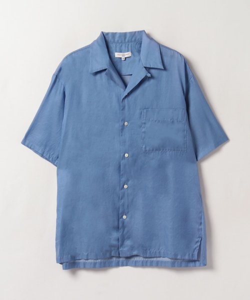 OLD ENGLAND　HOMME(オールドイングランド　オム　)/オープンカラー半袖シャツ/水色