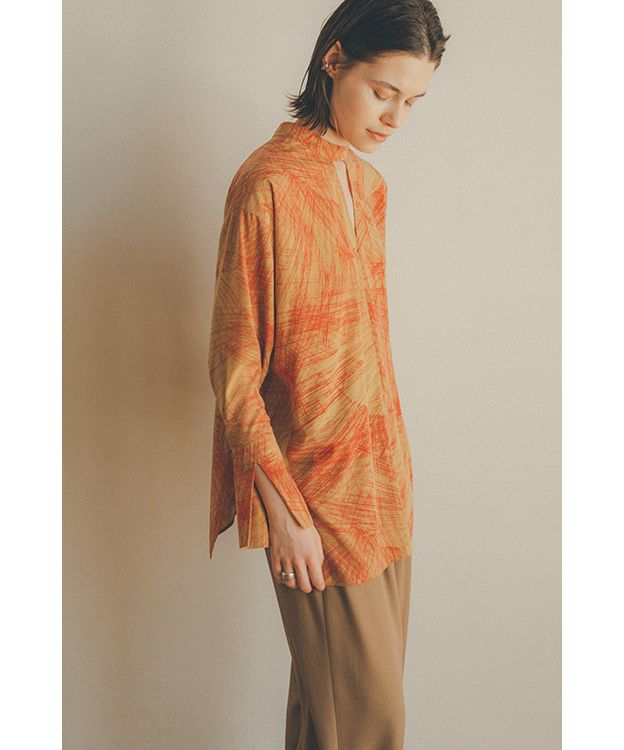 セール】RADIAL LINE DOUBLE FACE BLOUSE(504347291) | クラネ(CLANE