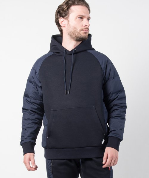 +phenix(＋phenix)/+phenix(プラスフェニックス) Side Down Punch Hoodie サイドダウンフーディー 長袖 パーカー 【MENS】/ネイビー