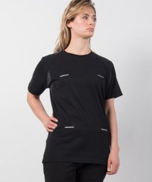 +phenix(＋phenix)/+phenix(プラスフェニックス) Mesh Parts T－Shirt メッシュパーツ半袖Tシャツ カットソー 吸水速乾 【WOMENS】/ブラック