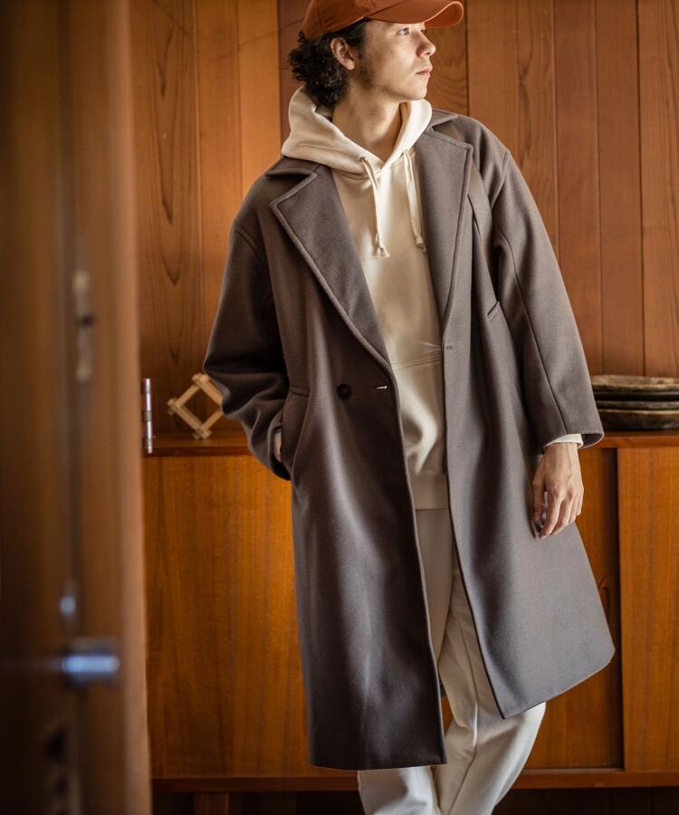 在庫あ低価】 superNova. ビッグシルエット チェスターコート 0DaT9