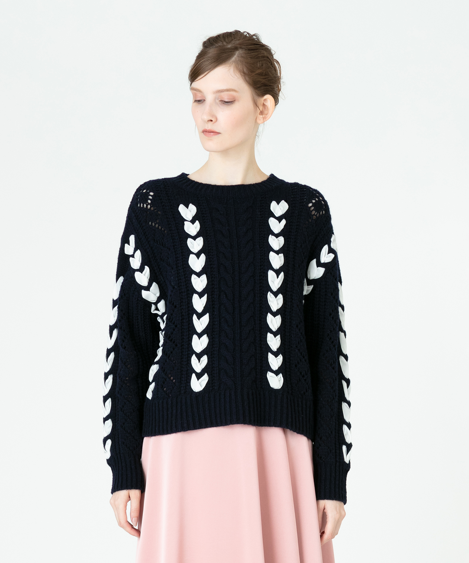 LOULOU WILLOUGHBY】リボンケーブルプルオーバー amevisao.com.br