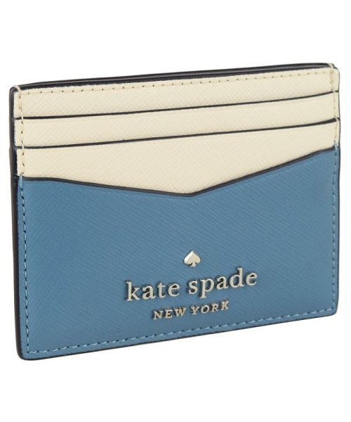 kate spade new york(ケイトスペードニューヨーク)/【kate spade new york(ケイトスペード)】kate spade new york ケイトスペード STACI S SLIM CARD HOLD/ブルー