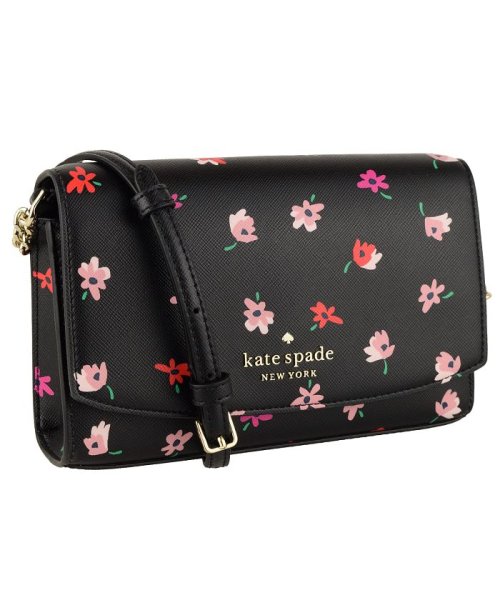 kate spade new york(ケイトスペードニューヨーク)/【kate spade new york(ケイトスペード)】kate spade new york ケイトスペード STACI Small Flap X－bod/ブラック