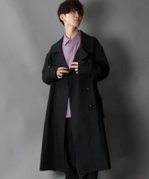 SITRY(SITRY)/【SITRY】T/R over size long trench coat/オーバーサイズ ロングトレンチコート/ブラック