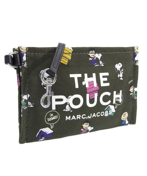  Marc Jacobs(マークジェイコブス)/【MARC JACOBS(マークジェイコブス)】MarcJacobs マークジェイコブス PEANUTS SMALL POUCH/ダークグリーン