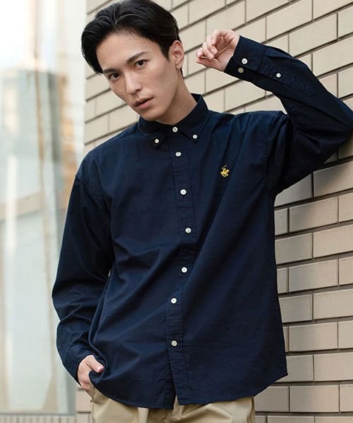 Beverly Hills Polo Club ワンポイント刺繍ビッグシルエットボタンダウンシャツ メンズ ビバリーヒルズポロクラブ シャツ ビッグシル エスビーセレクト Sb Select Magaseek