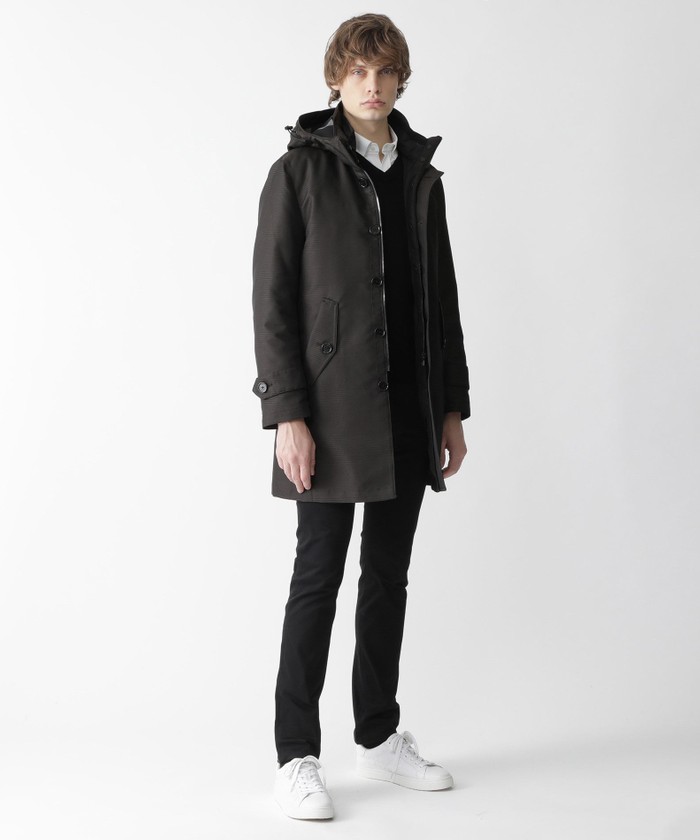10MONTHクレストブリッジグレンチェックシティパーカー 10MONTHクレストブリッジグレンチェックシティパーカー