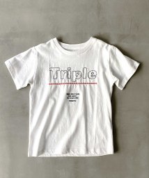 OMNES(オムネス)/【OMNES】キッズ 綿麻カットプリント半袖Tシャツ/ホワイト系4