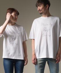 OMNES(オムネス)/【－by RYOJI OBATA&times;OMNES】ユニセックス プリント半袖Tシャツ/ホワイト系3