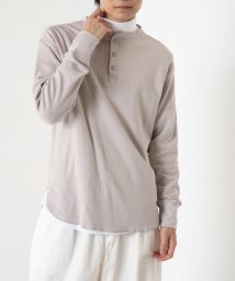 OMNES/【OMNES】メンズ ハニカムヘンリーネック長袖Tシャツ/504336500