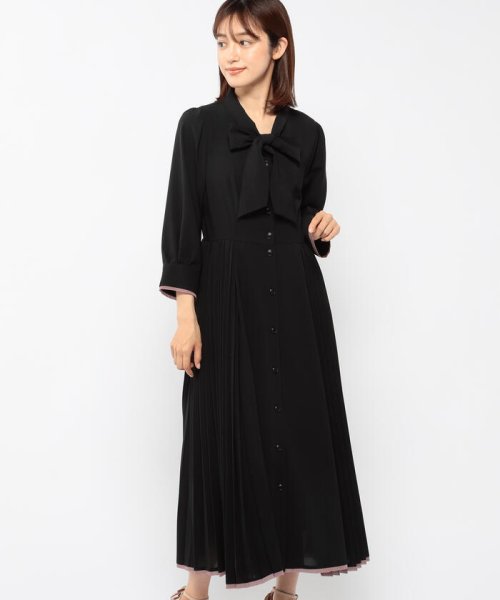 セール 脇プリーツボウタイワンピース ミッシュマッシュ Misch Masch Magaseek