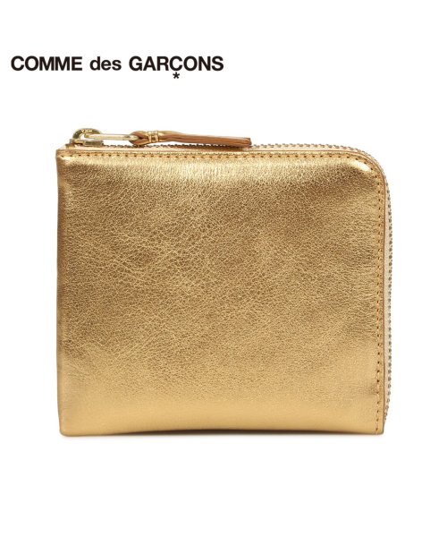 COMME des GARCONS(コムデギャルソン)/コムデギャルソン COMME des GARCONS 財布 メンズ レディース L字ファスナー 本革 GOLD AND SILVER WALLET ゴールド S/その他
