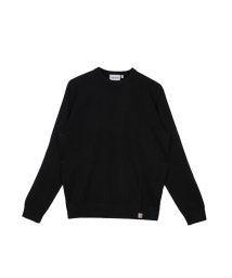 Carhartt(カーハート)/カーハート carhartt WIP ニット セーター 長袖 メンズ 無地 PLAYOFF SWEATER ブラック グレー ネイビー ブルー パープル 黒 I/ブラック