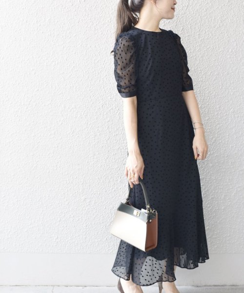 Little Black ドットチュールロングワンピース シップス ウィメン Ships Women Magaseek