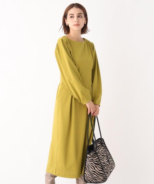 セール シルキーポンチ タックフレアワンピース Web限定アイテム オペークドットクリップ Opaque Clip Magaseek