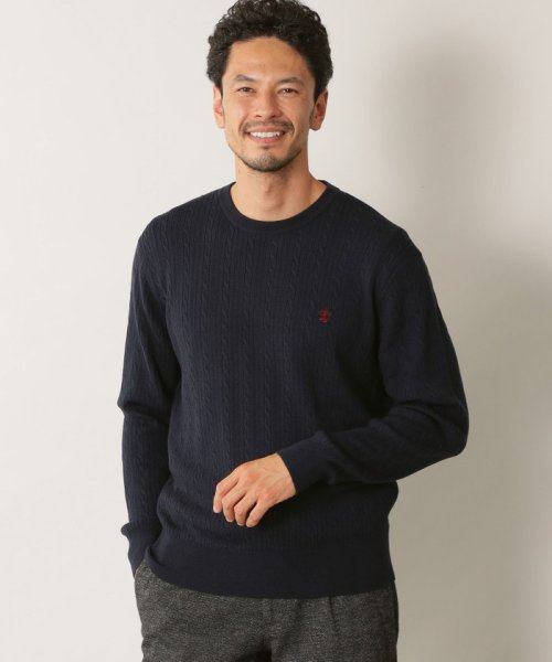 家庭洗濯可能 ケーブルクルーネックニット メンズファッション 阪急百貨店公式通販 阪急 Men S Online Store