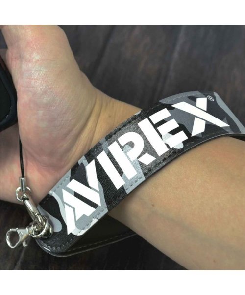 AVIREX(AVIREX)/ストラップ ブランド AVIREX アヴィレックス avirex メンズ ハンドストラップ レザー スマホ ハンドストラップ 落下防止 iphone13/ブラック