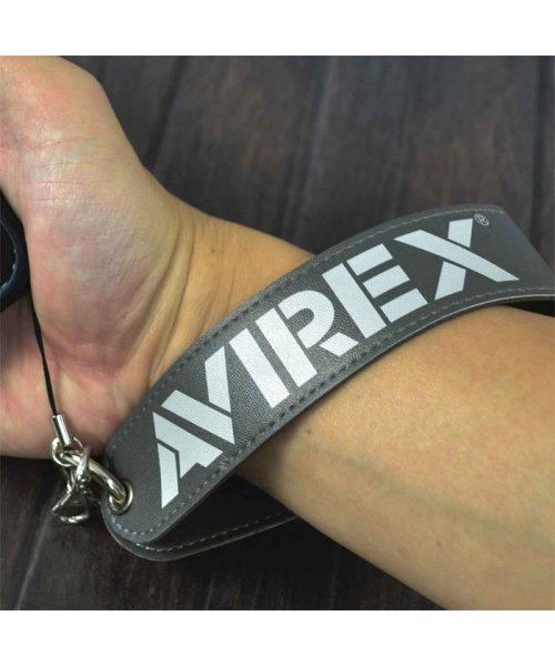 AVIREX(AVIREX)/ストラップ ブランド AVIREX アヴィレックス avirex メンズ ハンドストラップ レザー スマホ ハンドストラップ 落下防止 iphone13/グリーン