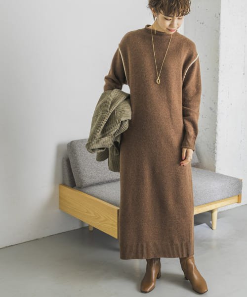 セール 配色ラインロングニットワンピース アーバンリサーチ Urban Research Magaseek