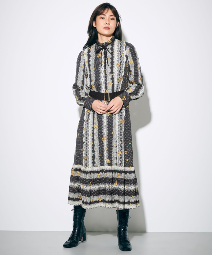 人気の贈り物が レースプリント刺繍ワンピース ワンピース ドレス Www Azns Org
