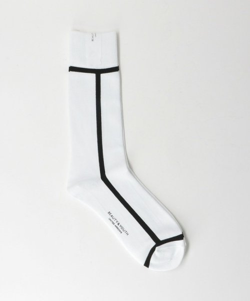 By サイドライン ソックス ビューティアンドユース ユナイテッドアローズ Beauty Youth United Arrows Magaseek