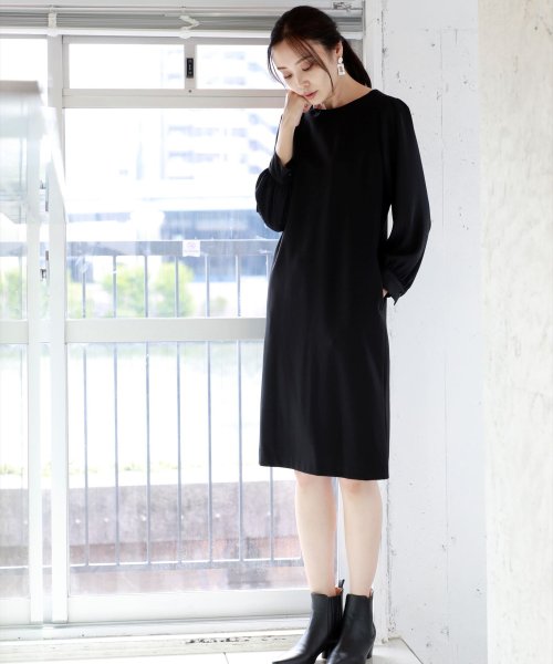 セール アルファブリック ポンチ袖別布使いワンピース エーシーデザインバイアルファキュービック A C Design By Alpha Cubic Magaseek