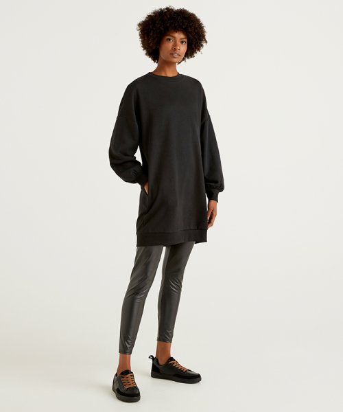 セール ロング丈長袖スウェットワンピース ベネトン レディース Benetton Women Magaseek