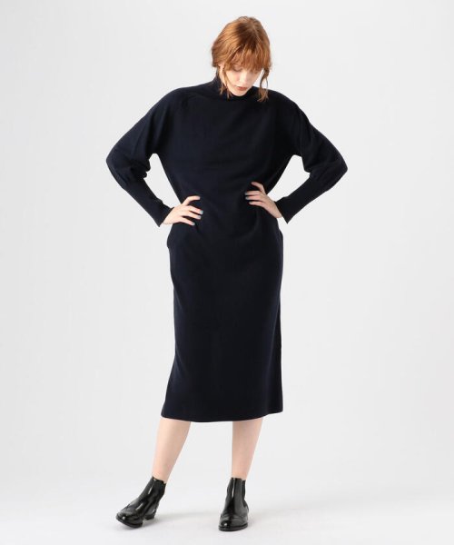 Macphee Macphee ウーステッドウール タートルネックワンピース Magaseek