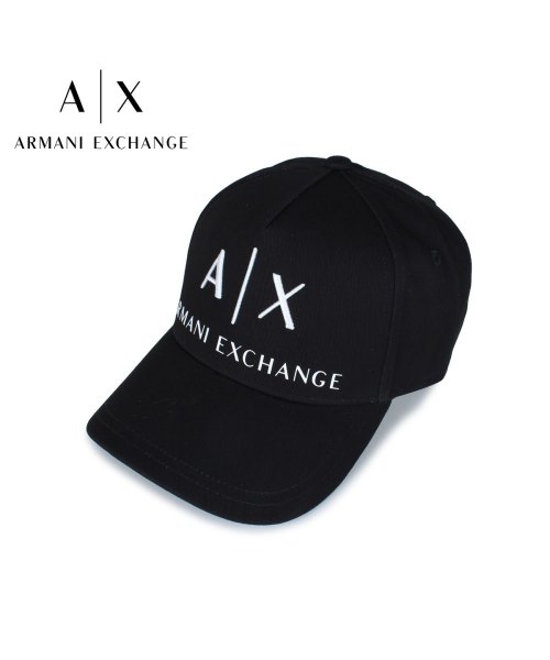 ARMANI EXCHANGE(アルマーニエクスチェンジ)/アルマーニエクスチェンジ ARMANI EXCHANGE キャップ 帽子 ベースボールキャップ メンズ レディース ブラック 黒 954039CC513/ブラック