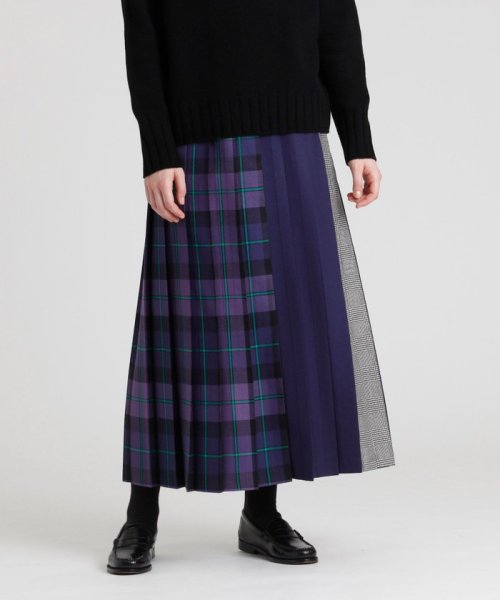 セール マッキントッシュ フィロソフィー Mackintosh Philosophy Grey Label O Neil Of Dublin ウールマキシプリーツスカート Magaseek