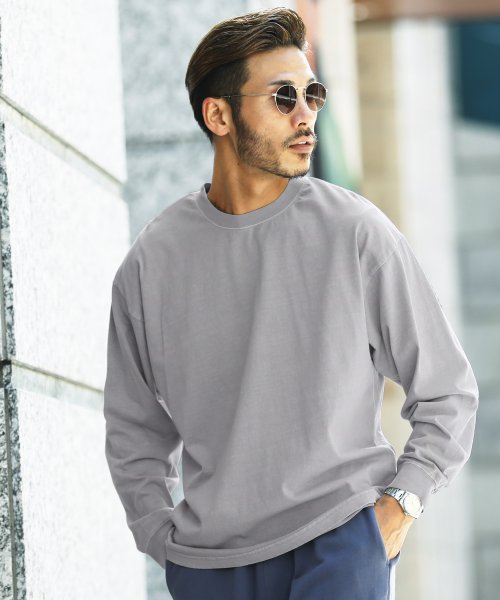 セール 天竺ピグメント加工ビッグシルエットロンt ロンt メンズ Tシャツ おしゃれ 長袖tシャツ ロンティー カットソー トップス ゆったり オーバーサイズ ジギーズショップ Jiggys Shop Magaseek